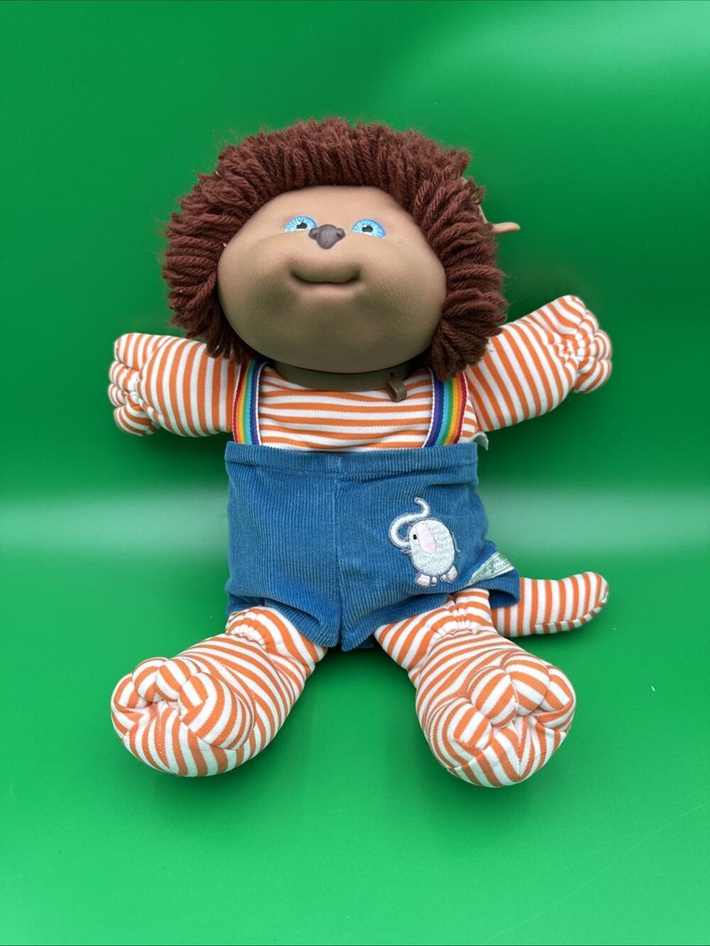 1980's Cabbage Patch Kids Koosas Doll Dog Red hair, Blue Overalls Eyes 1983